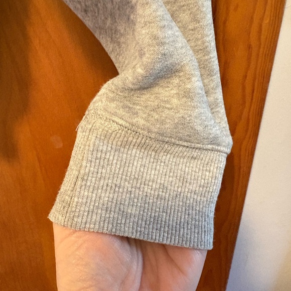 UGG Heather Gray Top with Soft Pink Logo - Picture 5 of 9